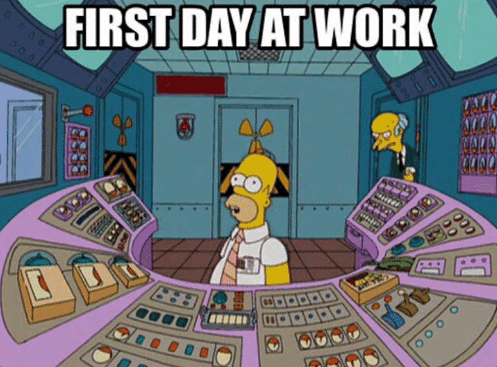 primer día de trabajo